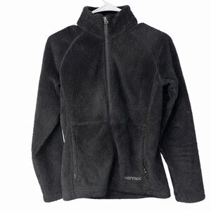 Marmot Black Fleece Jacket Small (Soft, Fuzzy, Warm, Fall, Winter)